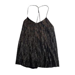 express spagetti strap tank in shimmer